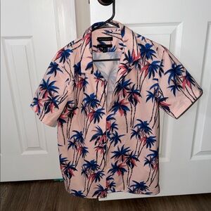 Banana Republic Tropical Palm Print Shirt